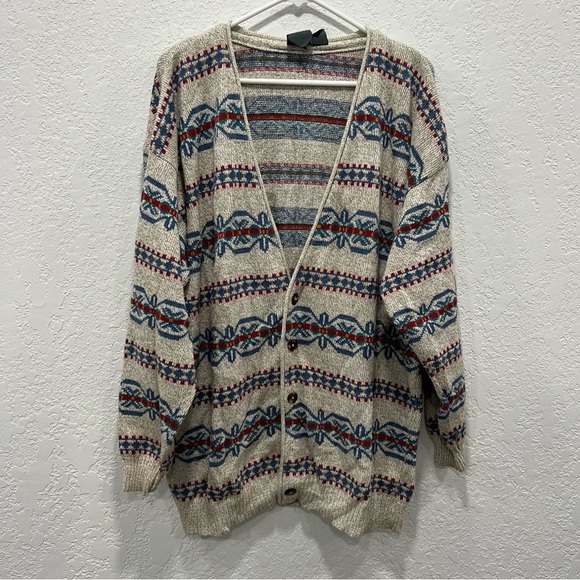 VINTAGE Liz Claiborne Lizwear button front Cardigan Medium - Picture 1 of 11